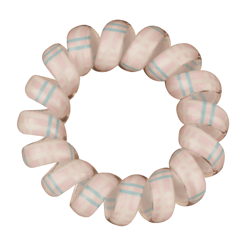 Phone Cord Hair Tie  |  Set of 3 Baby Pink|White|Baby Blue