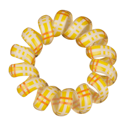 Phone Cord Hair Tie  |  Set of 3 Yellow|Orange|White