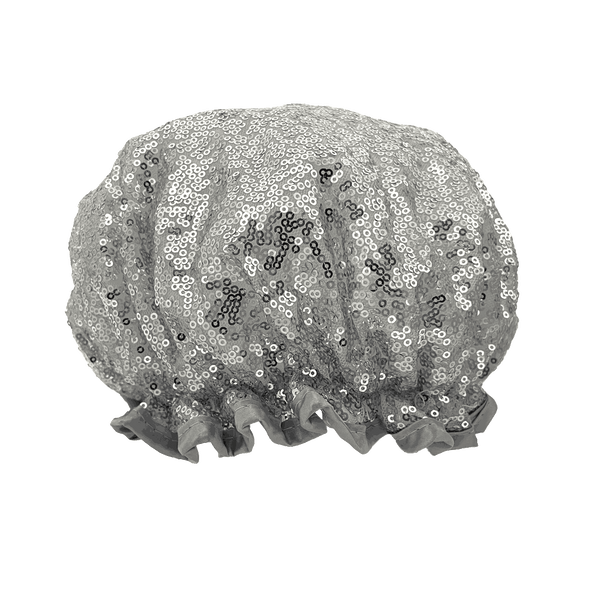 Ullu Sparkling Sequin Silver Shower Cap