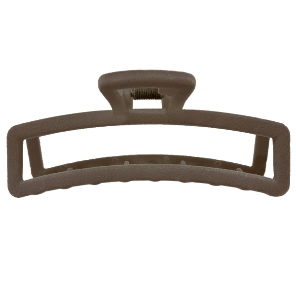 Antonia Hair Claw | Taupe Velvet Like Soft Touch Finish