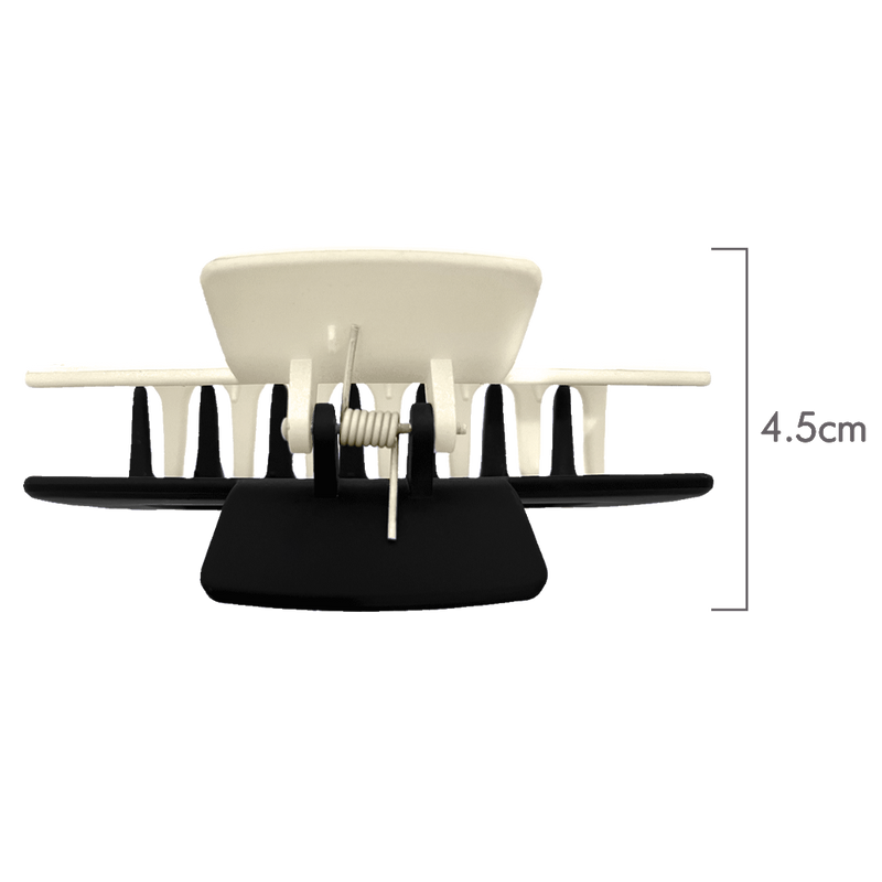 Melanie Hair Claw | Two Tone Black & White