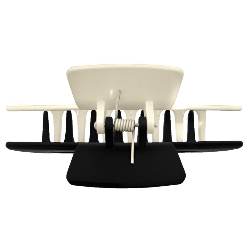 Melanie Hair Claw | Two Tone Black & White