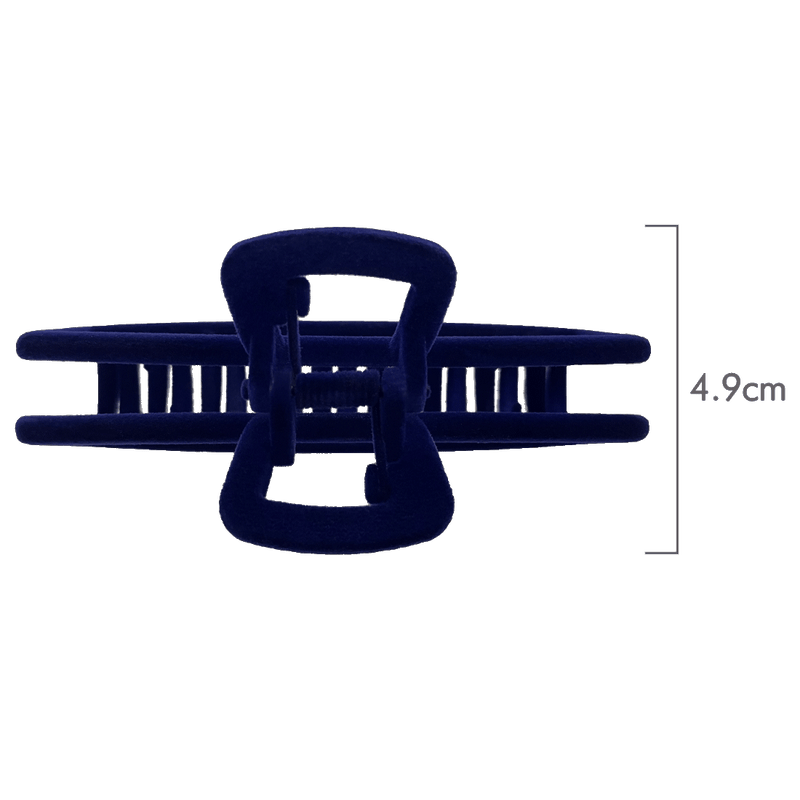 Antonia Hair Claw | Navy Velvet Like Soft Touch Finish