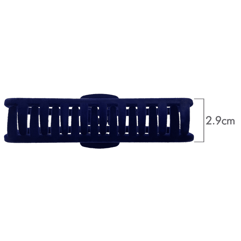 Antonia Hair Claw | Navy Velvet Like Soft Touch Finish