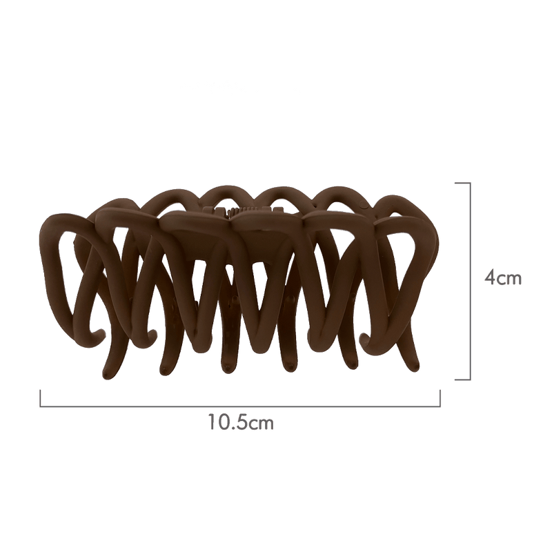 Lacey Hair Claw | Matte Brown