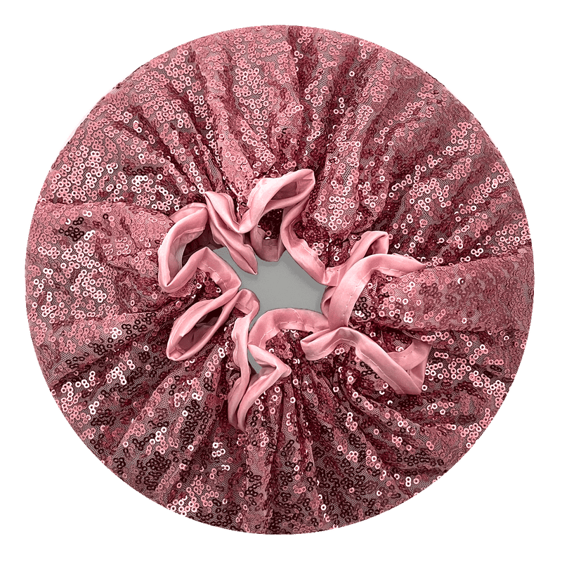 Ullu Sparkling Sequin Rose Gold Shower Cap