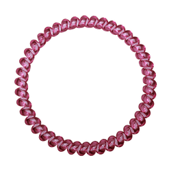Slimline Phone Cord Hair Tie  |  Set of 3 Coral Pink