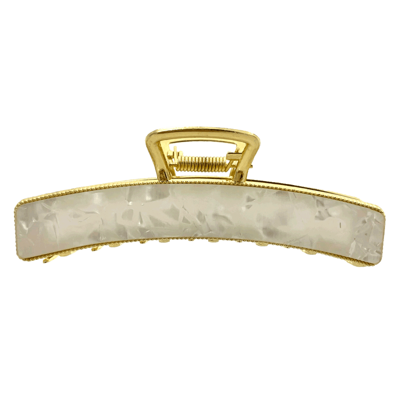 Mirabel Hair Claw | Pearlised White